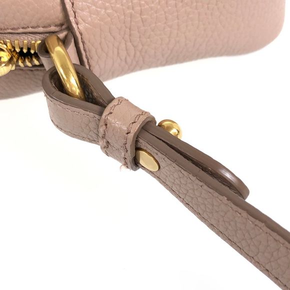 Prada Vitello Phenix Crossbody Graige Cipria Leather Shoulder Bag - Picture 13 of 16